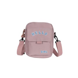 PORRASSO Casual Crossbody Bag Girl Shoulder Bag Nylon Messenger Bag Women Satchel for Travel Daily Use Purple