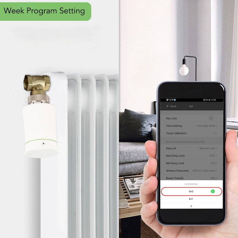 Radiator Thermostat Voice Control Heating Temperature Controller Remote Control Accessory