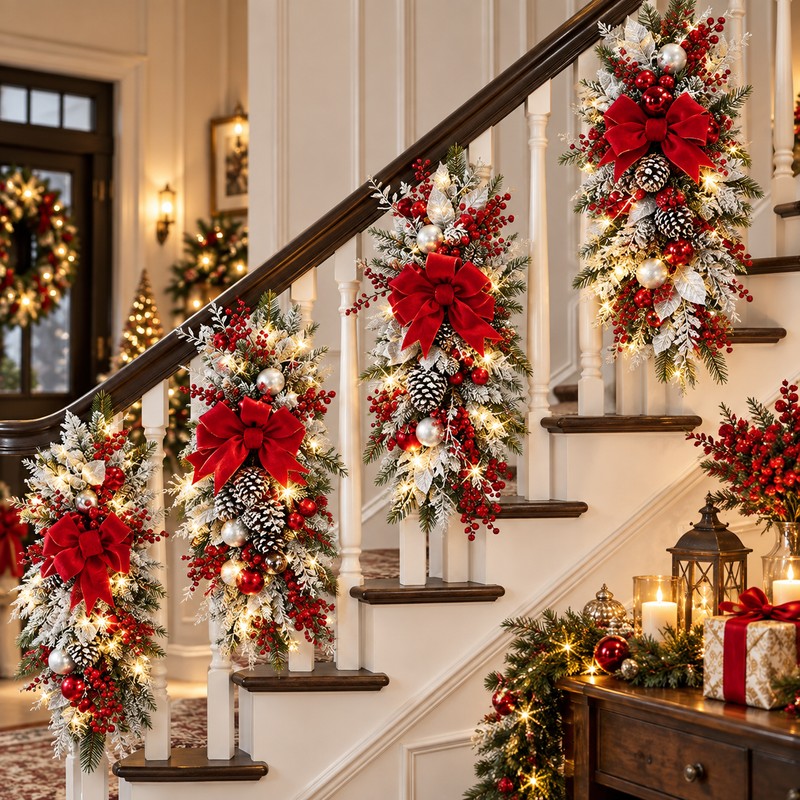 Christmas Wreath for Holiday Décor – Festive Greenery with Optional