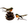 Yolococa Small Orange Birds Christmas Tree Decoration