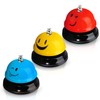 3 Pieces Desk Bell for Service, Smile Face Call Bell,