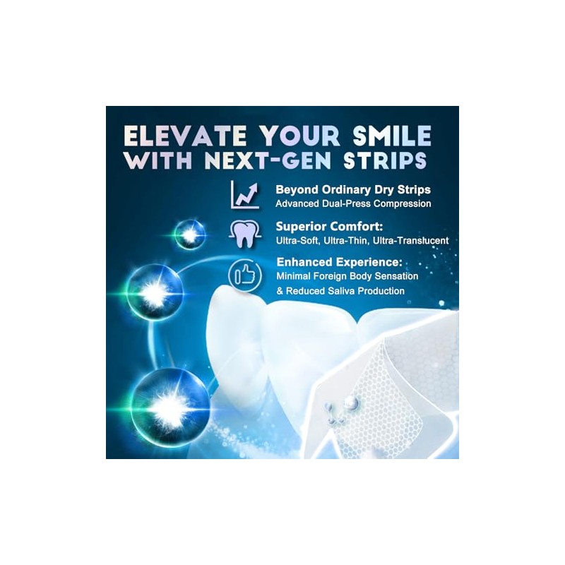 Teeth Whitening Strips for Tooth White: Professional Dentist Formulated Teeth