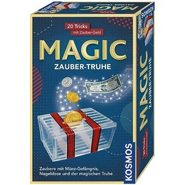 Kosmos 657505 Magic Zauber-Truhe, 20 magische Tricks mit Zaubergeld und Münzen, Zaubern Lernen im Handumdrehen, Kompaktes Format, Mitbringspiel, Zaubern für Kinder ab 8 Jahren