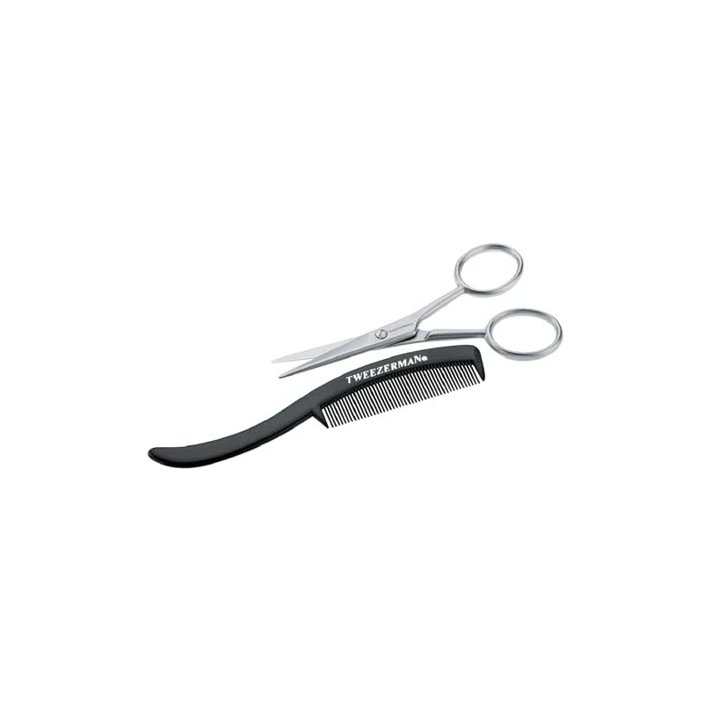 Tweezerman G.E.A.R. Moustache Scissors with Comb