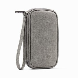 Hosoncovy Double Layer USB Flash Drive Enclosure USB Stick Drive Carrying Case USB Stick Housing Electronic Accessories Organiser Case (Grey)