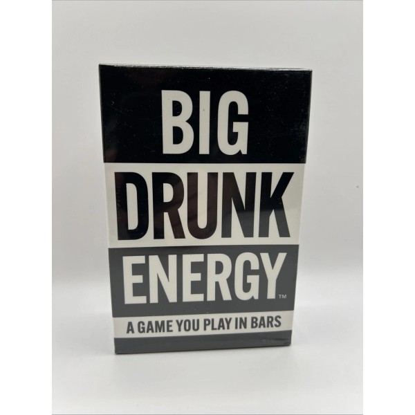 Big Drunk Energy Bar Card Game 21+ Friends Drinking Party