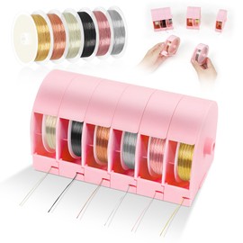 Toolour 6 Pack Jewelry Beading Wire with Box for Jewelry Making Supplies and Craft (26 Gauge, 0.4mm, 32.8 Feet)