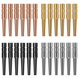24PCS Cribbage Pegs, Crib Pegs Cribbage Board, Versatile Brass Tapered Design Fits 1/8 Hole Peg Board Game Crib Board Pegs Pins Portable Crib Board Pegs for Friends and Family(4 Colors)