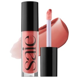 Saie- Glossybounce High-Shine Hydrating Lip Gloss Oil - Aceite labial transparente con color y ácido hialurónico + jojoba