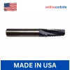 ONLINECARBIDE 1/8"-27 NPT CARBIDE THREAD MILL - TiALN COATED