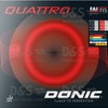 DONIC Quattro Rubber with 50 cm Edge Band Black 1.8