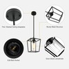 GZJunYo 2 Pack 1-Light Black Pendant Lights for Kitchen Island,