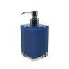 Gedy Bathroom Soap Dispenser, Resin, Blue, 16.2 x 7 x