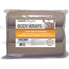 Neutripure Body Wrap Support - Elastic Stretch Bandages - Washable and extra wide (Pack of 3)