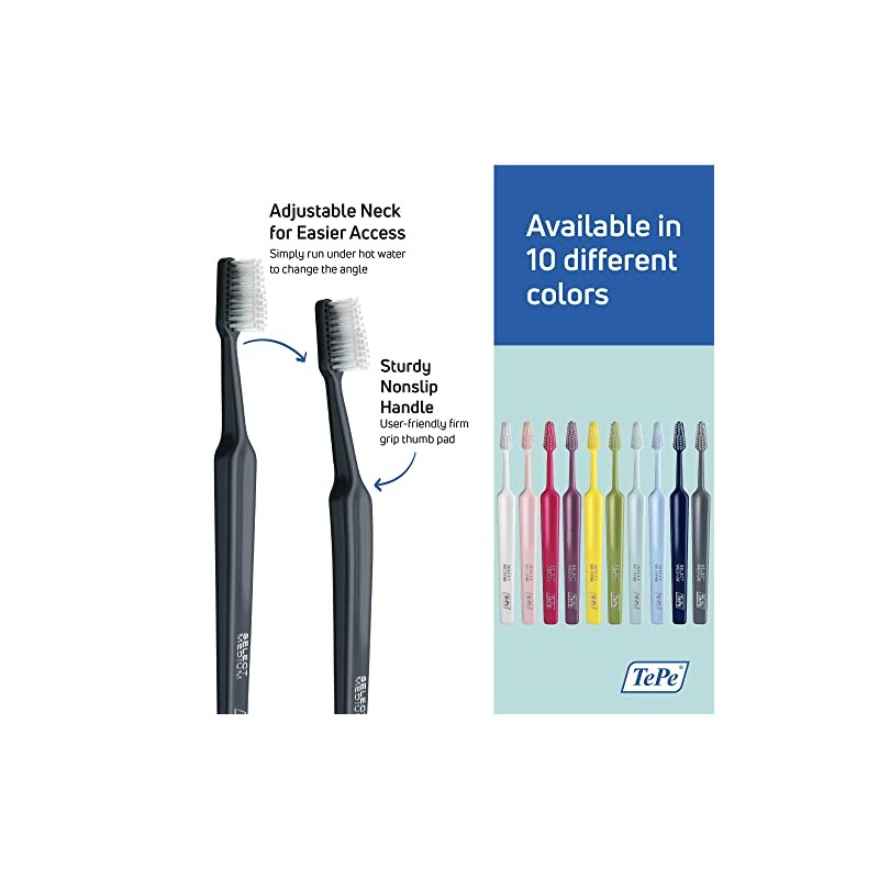 Cepillo Dental TePe Select Medium Cepillo de dientes Con cuello