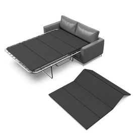 Irrical Large Double Bed, Folding Spring Box,Light and Thin Bed, Full Size 46x72'', Bed Support Flat Noodles