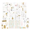 Wedding Stickers for Scrapbooking, 5Sheets 321PCS Wedding Scrapbook Stickers, Scrapbook