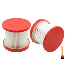 EZ SPARES 2pcs Replacements for Milwaukee 49-90-1900 Wet/Dry Vacuum Filter, Hepa Kit Attachment