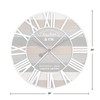 FirsTime & Co.® Gray Maritime Farmhouse Planks Clock, American Crafted,