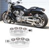 Motorcycle Front Footpegs Pedal CNC Aluminum Footrest Universal Modified AccessorySilver