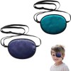 2PCS Washable Eye Patch Adjustable Pirate Eye Patch Portable Strabismus