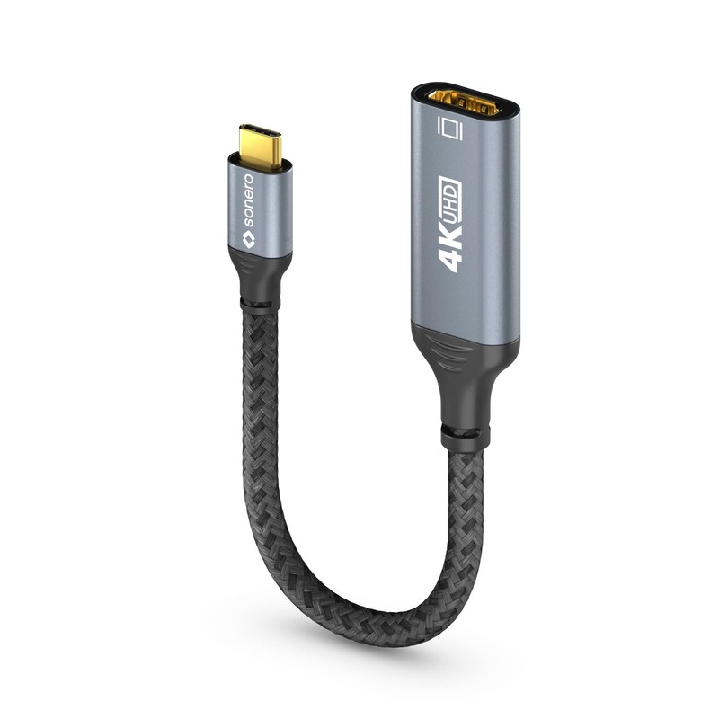 Sonero® 4K USB-C auf HDMI Adapter, HDMI Buchse auf USB-C