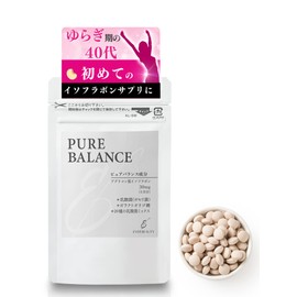 ピュアバランス 大豆イソフラボン サプリ (イソフラボン150mg×乳酸菌15mg配合) アグリコン型配合 30日分 エバービューティー