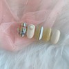 [Handmade Nail Tips] Fall Trench Check Nails / [수제네일팁] 가을