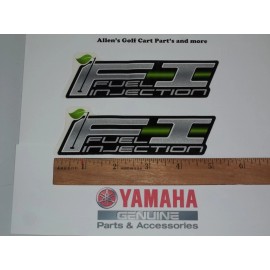 Yamaha (2) Yamaha Golf Cart Fuel Injection Emblem/Decals/Stickers