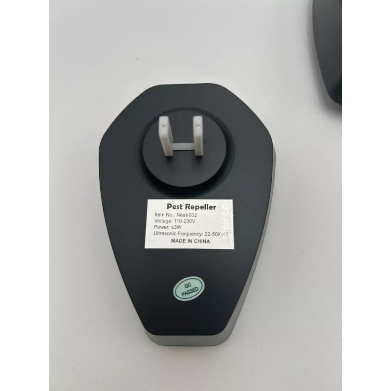 Neatmaster Electronic Plug Indoor Ultrasonic Pest Repeller Home Black 2