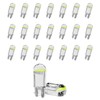 QKYS 30PCS 194 Car LED Light Bulbs, Super Bright 0.36W