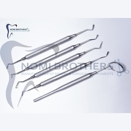 NOMI BROTHERS Dental Teeth Cleaning Kit – 5 PCS Plaque Remover & Oral Care Tools