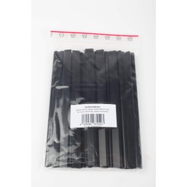 Omega Terminal Strips in Black 19 cm for Attaching Privacy Screen to Fence for Double Rod Mats Pack of 20 Made in Germany