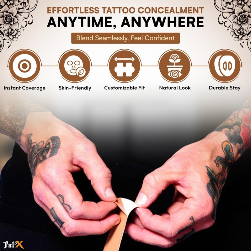 Tat2X Tattoo Cover Up Tape – New Long Lasting Adhesive
