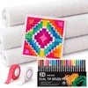 Frienda 28 Pcs Needlepoint Canvas 13 Mesh, 2 Sheets 16x20