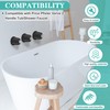 3 Piece Metal Shower Knob Replacement Compatible with Price Pfister
