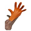 Heavy Duty Super Strong Orange Grip Nitrile Gloves PF 8