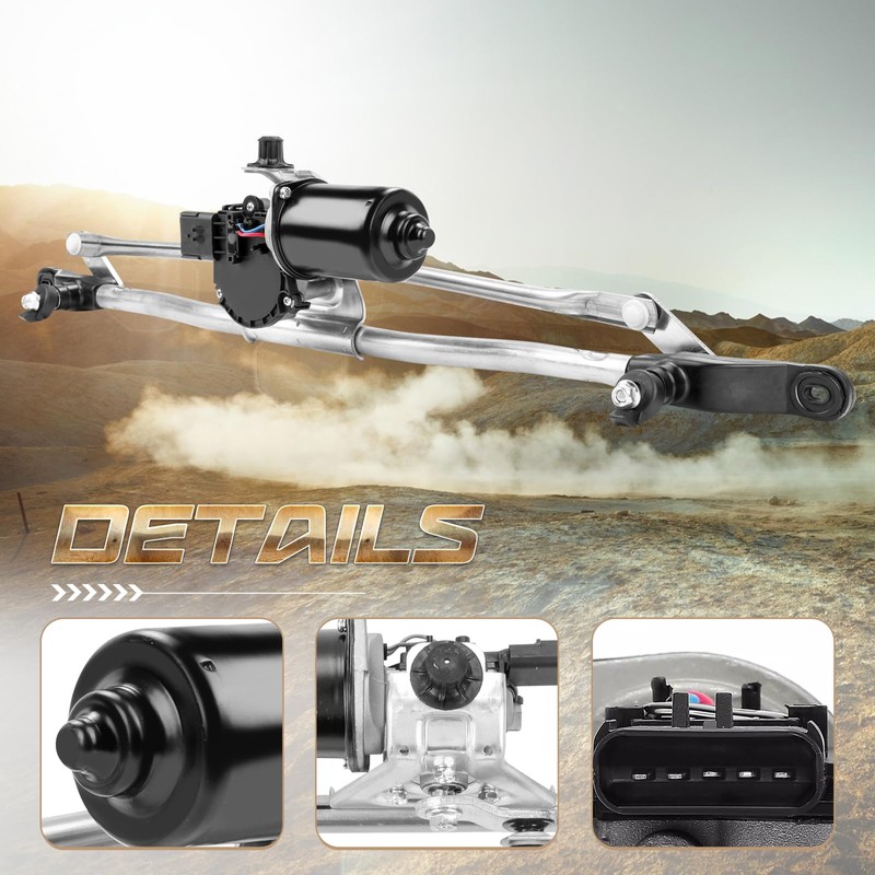 Front Windshield Wiper Motor and Linkage Assembly Fit for Wrangler