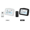 Indoor & Outdoor Hygrometer Thermometer with Time Backlight LCD Display
