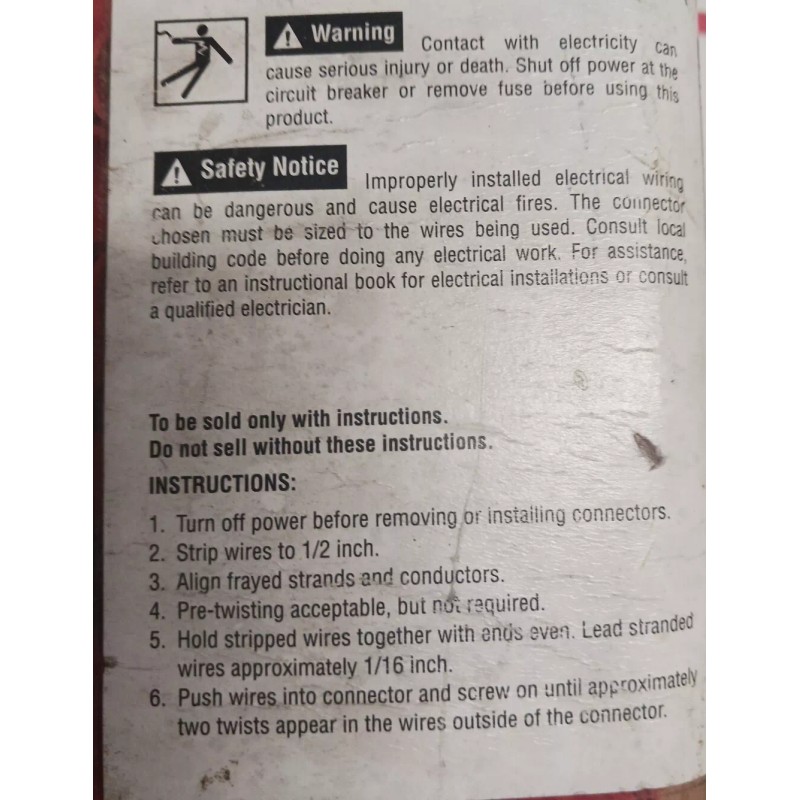 IDEAL WT52-500JR Red Wing-Nut Wire Connectors 50pcs.