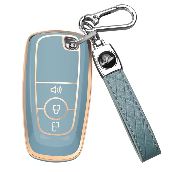 QBUC for Ford Key Fob Cover, Soft TPU Full Protection