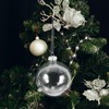 DOITOOL 2Pcs Clear Christmas Ornaments Balls,3.15'' and 2.36" Plastic Acrylic