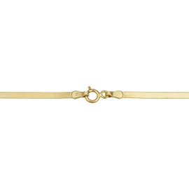 Kooljewelry 10k Yellow Gold Herringbone Bracelet (2.2 mm, 7.5 inch), 8 inch, Metal