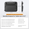 MoKo Protective Tablet Case with Retractable Handle, Black+grey