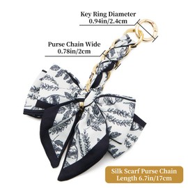 QIUTIMIY Bag Extender Chain for Purse Crossbody Bag Charms Women Handbag Decoration Accessories,White