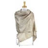 PASKMLNA Paisley Jacquard Pashmina Chal Wrap Bufanda Estola, Beige-.taupe018129, L