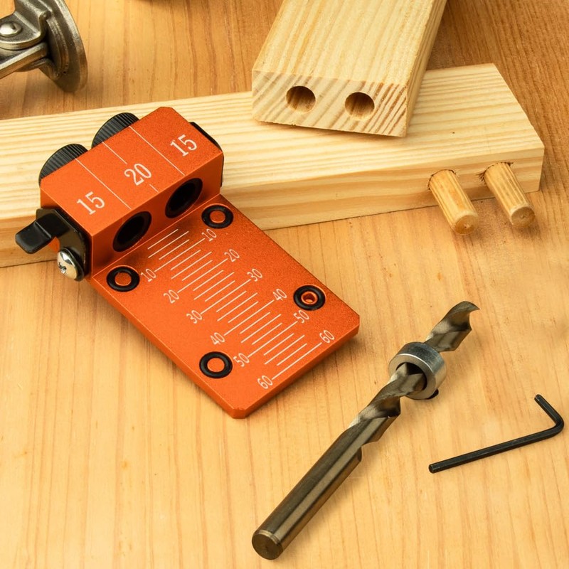 O'SKOOL 10mm Solid Aluminum Doweling Jig kit Kit with Laser