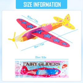 Foam Planes for Children (Pack of 12), Polystyrene Flyer - 6 Aircraft Models, Birthday Party Favour Aeroplane Toy Kits and Price Reward Toy for Boys Girls (Pack of 12)