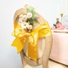 Kryvus Yellow Gold Satin Ribbon, 100mm x 20M Wide Yellow