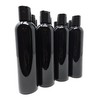 Bwana Butter Black Opaque PET Cosmo Bottles 8 oz. with